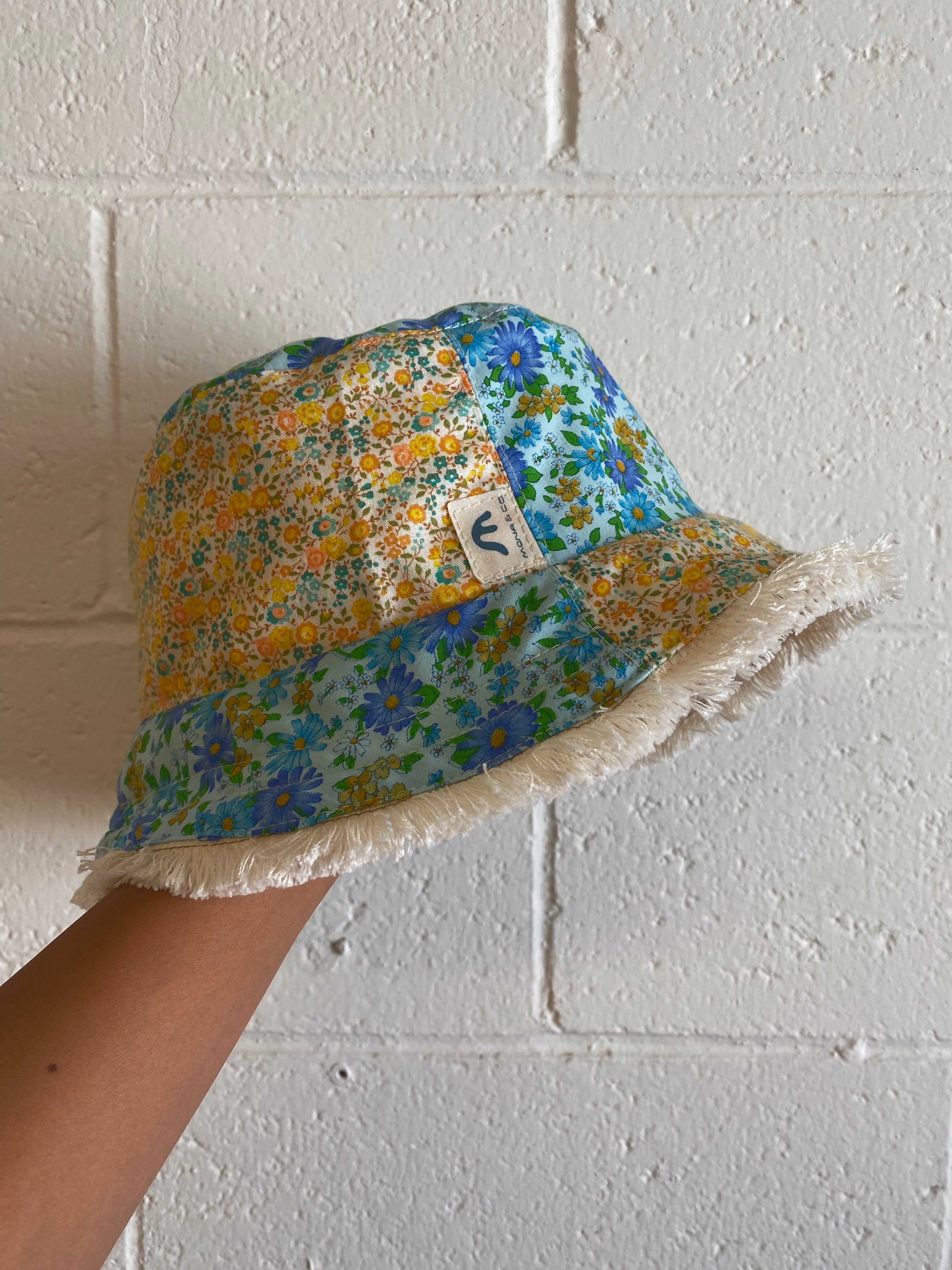 Sashiko Reversible Bucket Hat #2 – Mona and Co